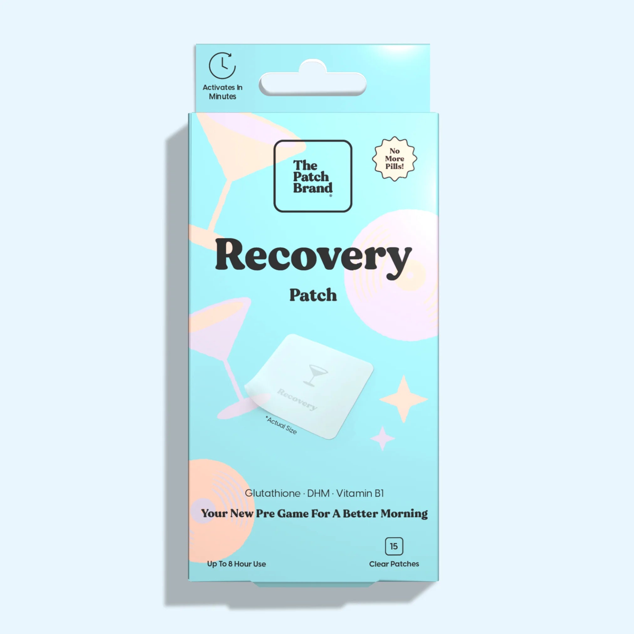 The Patch Brand Recovery Patch, Blue, 15 ct